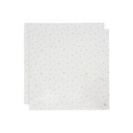 Jollein Musselin Tuch Baby - Lovely Birds - 2er Pack - 115x115cm - 100% Baumwolle - Spucktücher Baby - OEKO-TEX Zertifiziert