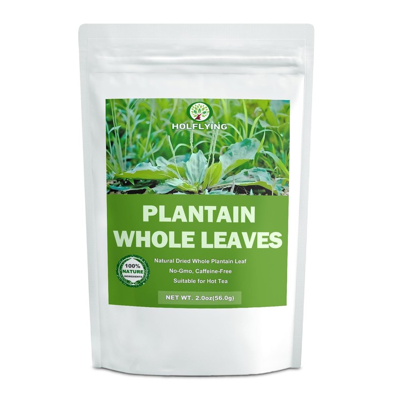 Dried Whole Plantain Leaf Herbs - 2.0 oz(56.0g), All-Natural Plantain