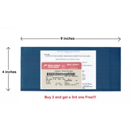 Unbranded 1  LONG  9"x4" AUTO CAR TRUCK INSURANCE REGISTRATION ID CARD CASE WALLET HOLDER