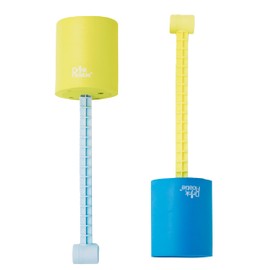 Comfy Floats 4 Pack of Drink Floaties - Floating Drink Holder for Pool, Lake, River and Beach - Blue and Yellow