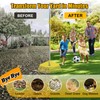 Leaf Rake,Unbreakable Nylon Graden Rake for Lawn,16.5” Wide,45” Long Handle,Yard