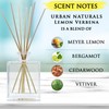 Urban Naturals Lemon Verbena Reed Diffuser Set with Reed Sticks