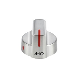 5304509064 Stove Knobs Replacement Parts for Frigidaire Gallery Oven Stainless Steel Knob Gas Stove Range Stove Top 5304509929 Silver GCRG3060AFC Metal Surface Burner Control Knobs 1 Pcs