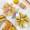 2 Rolls 10 Yards Softball Wired Edge Ribbon 2.5 Inch