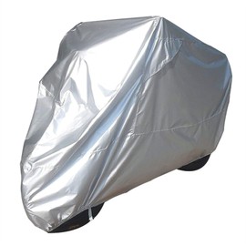 Bike It Motorcycle Rain Cover Economy Silver Large J&S