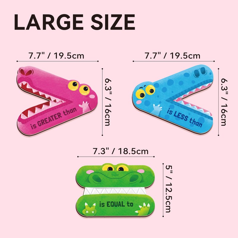 Dotimo Math Manipulatives 1st Grade, Magnetic Math Signs Jumbo Magnetic