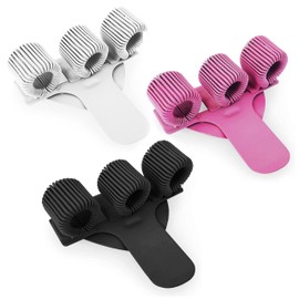 Triple Metal Pen Holder with Pocket Clip - Ideal For Doctors / Nurses / Pilots - [Pack of 3] - Black, White, and Pink