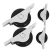 Operitacx Sliding Door Window Pulleys 4pcs Metal Roller Wheels for