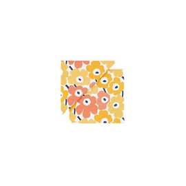 Marimekko 52_1_5272552770 F Women's Cocktail Napkins, Peach x Yellow