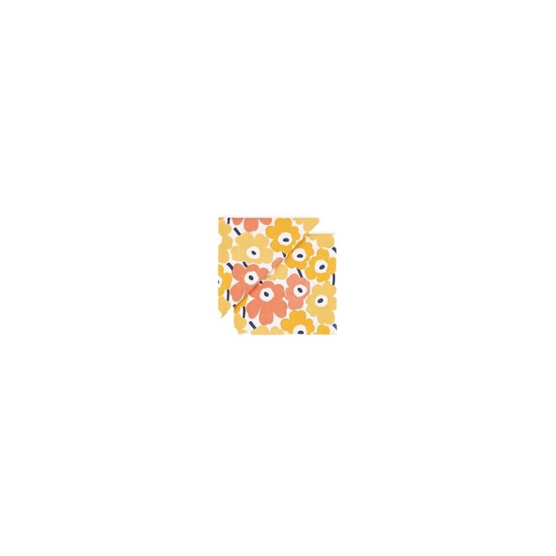 Marimekko 52_1_5272552770 F Women's Cocktail Napkins, Peach x Yellow