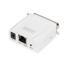 Digitus Fast Ethernet Print Server, white, DN-13001-1