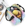JIMOWANG Pastel Tie Dye Portable Lunch Bag Compact Tote Bag
