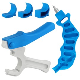 Kalolary 2Pcs Drip Irrigation Hole Punch, Drip Irrigation Tubing Hole Punch Tool Lawn Garden Watering Tube Punch for 16/20/25/32 mm PE Pipe and Emitter Insertion with 3 Punch Diameter Adjustment