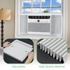 Memrita Window AC Side Panels with Frame Set,Air Conditioner Accordion