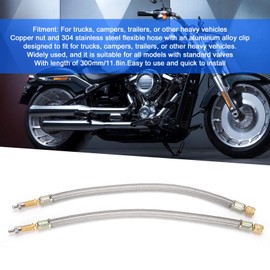 Tbest Valve Extension Valve 334000,Manguera Extensión para Inflar Llantas,2 uds Extensión de vástago de válvula de neumático de 300mm/11,8 Pulgadas para Camiones,caravanas,remolques,vehículos Pesados