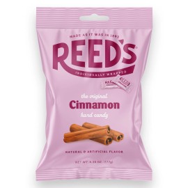 Reed's Cinnamon Candy 6.25oz Bag Classic Hard Candy All Natural 28 Pieces