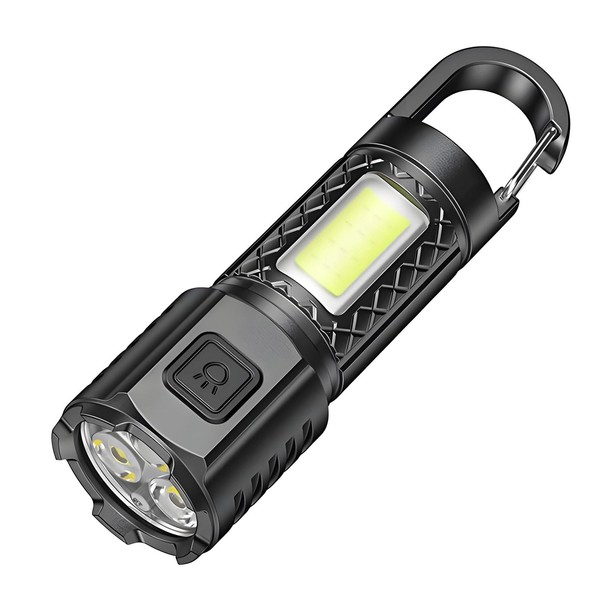 RACAYZEE Flashlight, Small, LED Light, Rechargeable, (2025 Latest Enhanced Version),