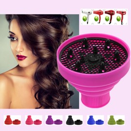 Silicone Dryer Diffuser Hair Cover Styling Tool - Pink / 실리콘 드라이기 디퓨저 헤어 커버 스타일링 도구 - 핑크