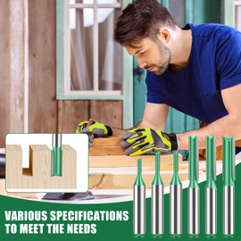 Fräser für Oberfräse Set Nutfräser 8mm Schaft 6 Stück Router Bits Holzfräser 3mm 4mm 5mm 6mm 7mm 8mm Nutenfräser Holzfräse Oberfräse Zubehör Fräsbohrer Bohrfräser für Holz Schneiden Nutfräsen