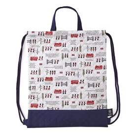 COLORFUL CANDY STYLE N0456800 Boys Nap Sack, Elementary School Students, Stylish, Quilting, Kindergarten Commute, With Handle, London March