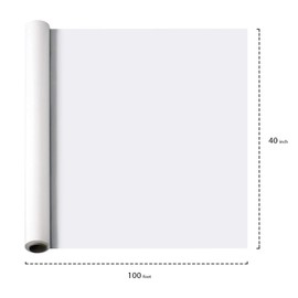 Party Essentials 4010 Heavy Duty Banquet Roll Plastic Tablecover, 100' Length x 40" Width, Silver (Case of 4)