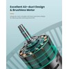 LEMOISTAR 8 Inch Small Wall Mounted Fan with Remote Control,