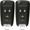KeylessOption Keyless Entry Remote Control Car Uncut Flip Key Fob