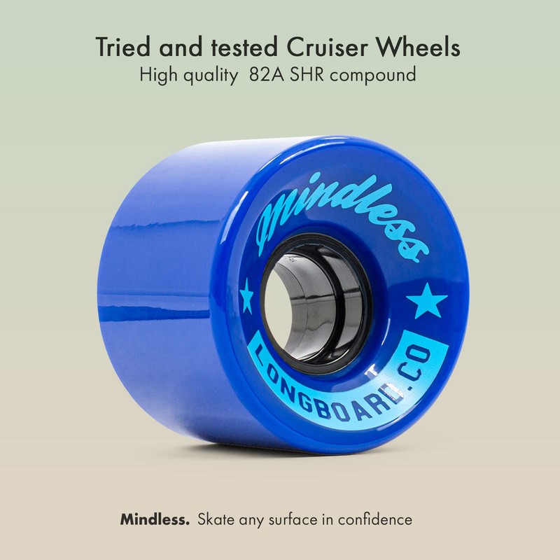 Mindless Longboards Cruiser Wheels Skateboard Unisex Adult, unisex_adult, ML0574, Blue