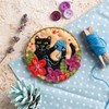 Hawthorn Handmade Black Cat Felt Craft Brooch Kit. Craft Kits