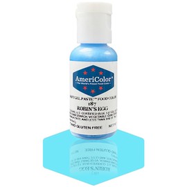 AmeriColor, Robins Egg, 0.75 Ounce Bottle, Soft Gel Paste Food Color