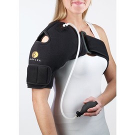 Corflex Cryo Pneumatic Shoulder Compression Wrap with Cold Therapy-0 Gels - Black