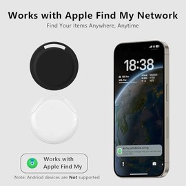 Paquete de 4 etiquetas de rastreador de aire, etiqueta inteligente Bluetooth para rastreador, funciona con Apple Find My APP (solo iOS), buscador de l