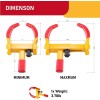 Cartman Heavy Duty Trailer Lock Wheel Clamp