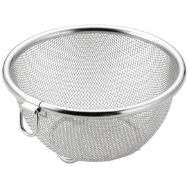 Yoshikawa Round Colander 12cm with Ring, Fits Just Right, Made in Japan, Yonezanjo SJ1378
