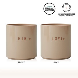 Design Letters Mini- Favourite Tritan Sippy Cup for Kids | 175 ml | Unbreakable Toddler Cup for Kids | Weaning Cup for Baby | BPA, BPS-Free, Drop-Safe & Dishwasher Safe Trainer Cup | Beige