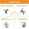 MOROBOR Stainless Steel Drawer Knobs, 4pcs Self-Stick Instant Cabinet Handle