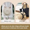 GOEDEKE 2Pcs Hat Clips for Travel on Bag, Hat Bag