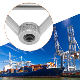 Create idea M10 Lifting Eye Nut 304 Stainless Steel Triangle Ring Shape Nut Thread Nuts Pack of 6