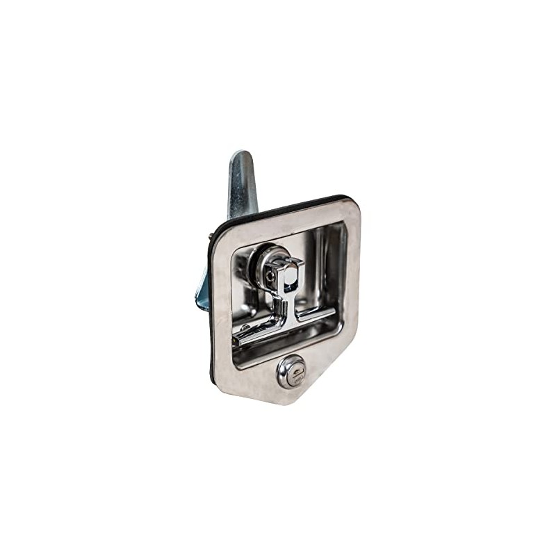 Buyers Products L8855 Locking T-Handle Latch, Polished Stainless Steel Latch