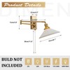 Magiroz Vintage Milk Glass Wall Sconce Modern Rushed Brass Swing