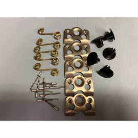 QUARTER TURN DZUS FASTENERS 5 BLACK  ALUM. 7/16" BY.600" 1/4 Quick Turn BIG DOME HEAD Dzus Fasteners Kit