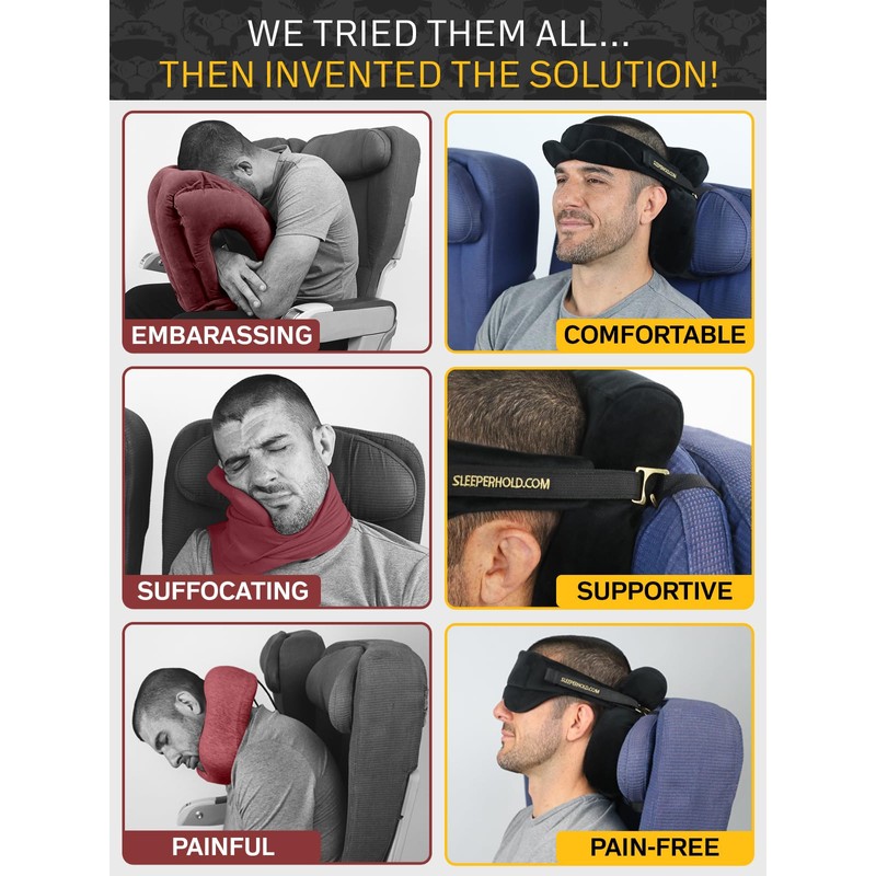 Sleeper Hold Travel Pillow - Real Sleeping Experience on Long