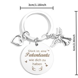 Godmother Gift Christmas Godmother Gifts for Godmother Christmas Gift Godmother Keyring Gift for Godmother Christmas Gifts Godmother Advent Calendar Godmother, silver
