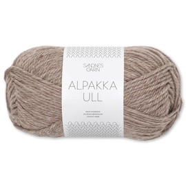 Frida's Wollhaus Sandnes 50 g Alpaca Ull Alpaca Wool Yarn, Knitting Winter Yarn, Warming, 37 Colours (2650 | Beige Mottled)