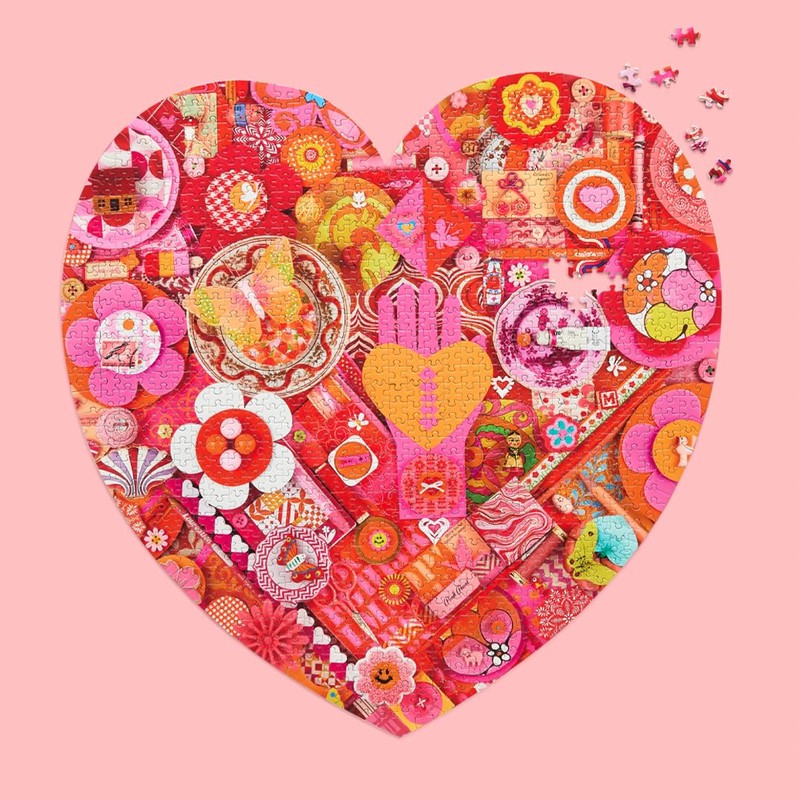 Heart Collage 1000 Piece Puzzle