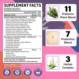 Kusofft Colon Gentle Cleanse, Gut Cleanse Detox for Women & Men, for Digestion, Gut & Intestinal Flora*, Regularity, with 7 Probiotics, Prebiotic Fiber, 5.3 OZ