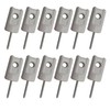Electric Fence Insulator Porcelain Lag Screw Insulator - 12 Pack