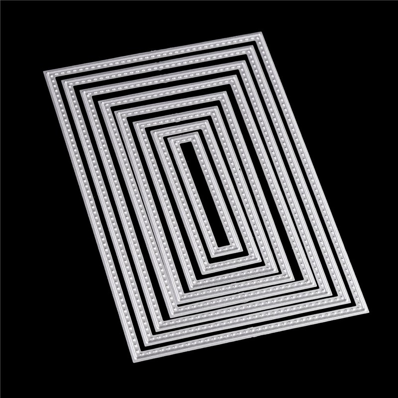 DECORA Rectangle Cutting Dies Stencil DIY Scrapbook Album Paper Card
