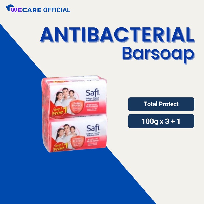 Safi Antibacterial Barsoap Buy 3 Free 1 (100g x 4)