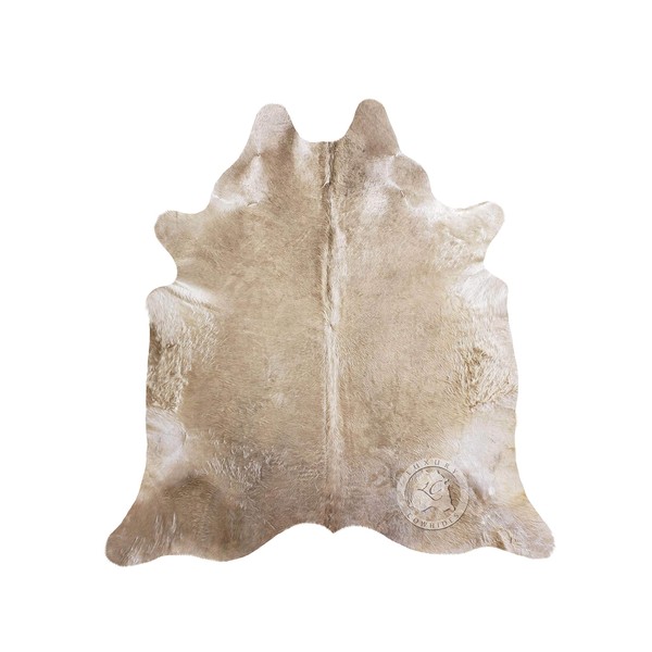 Butter Cream Cowhide Rug 6ft x 7ft